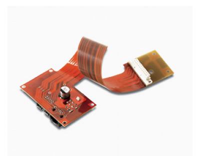 2- Layer Flex-Rigid Medical PCB with Red Solder Mask