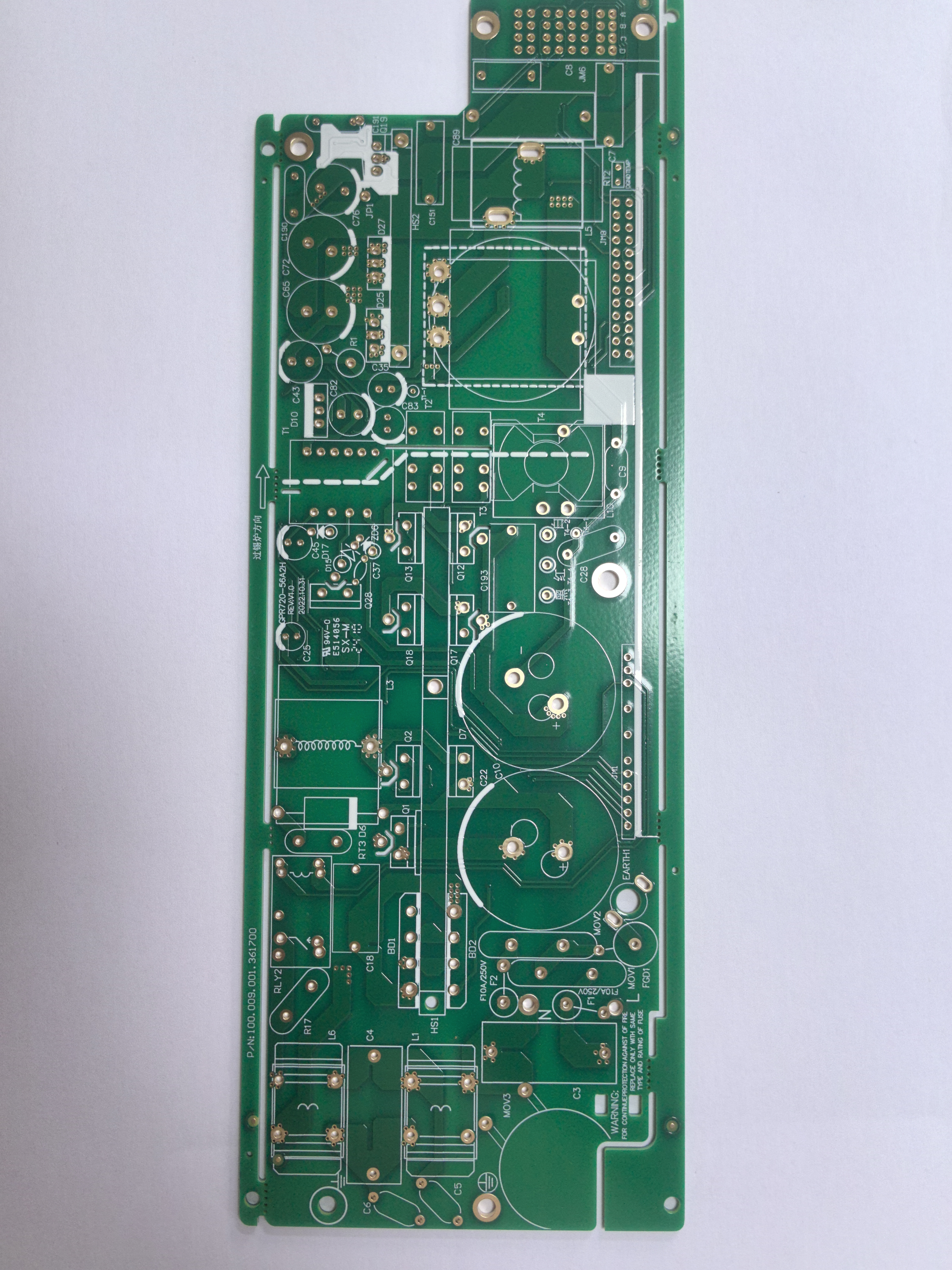 Double-sided immersion gold thick copper power PCB